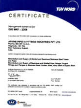 TUV ISO Certificate